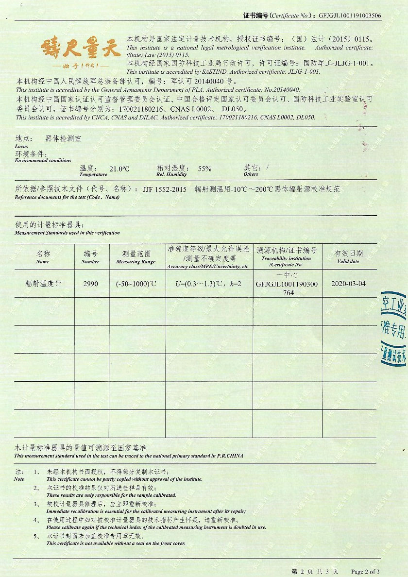 河北清研計量檢測服務有限公司-黑體輻射源案例