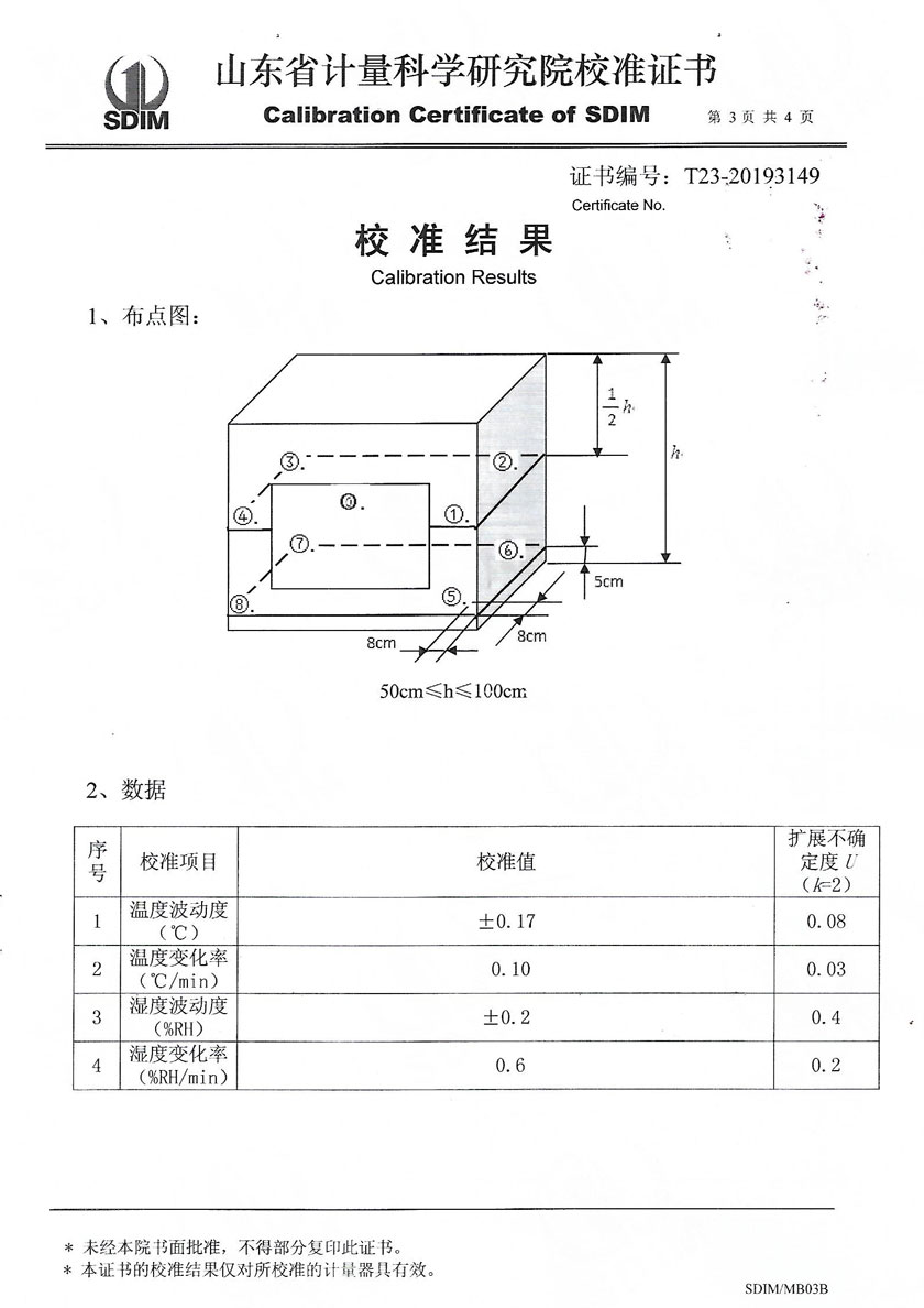江西品正計量校準(zhǔn)技術(shù)有限公司-溫濕度標(biāo)準(zhǔn)箱案例