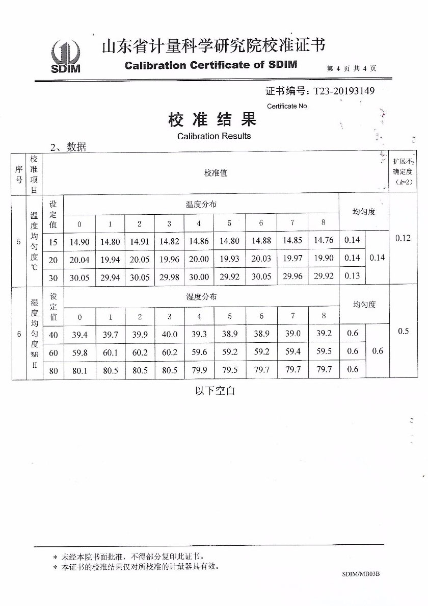 江西品正計量校準(zhǔn)技術(shù)有限公司-溫濕度標(biāo)準(zhǔn)箱案例
